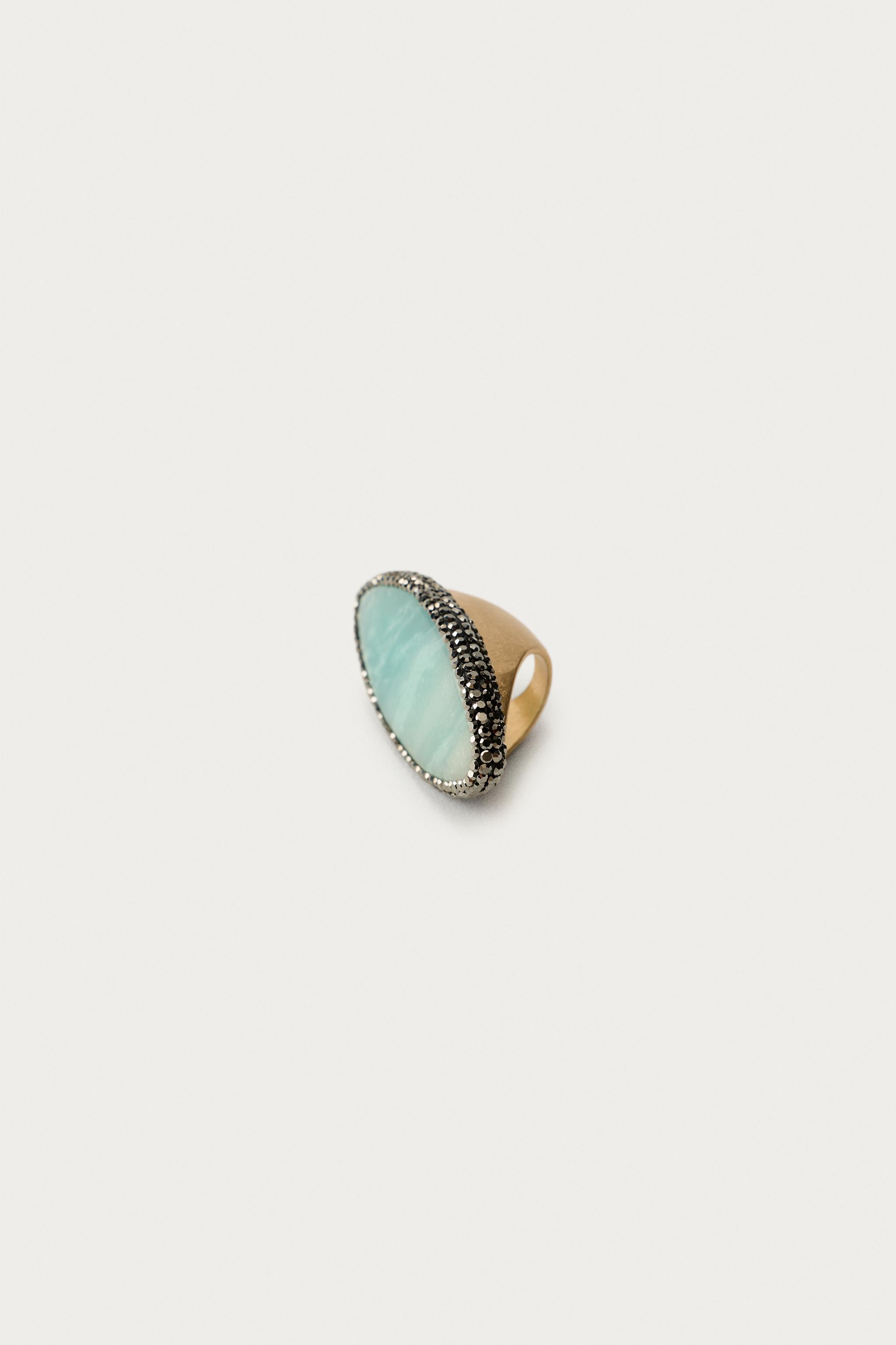 MARISA BERENSON X ZARA SHINY STONE MAXI RING